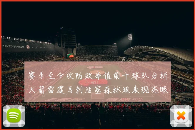 赛季至今攻防效率值前十球队分析火箭雷霆马刺活塞森林狼表现亮眼